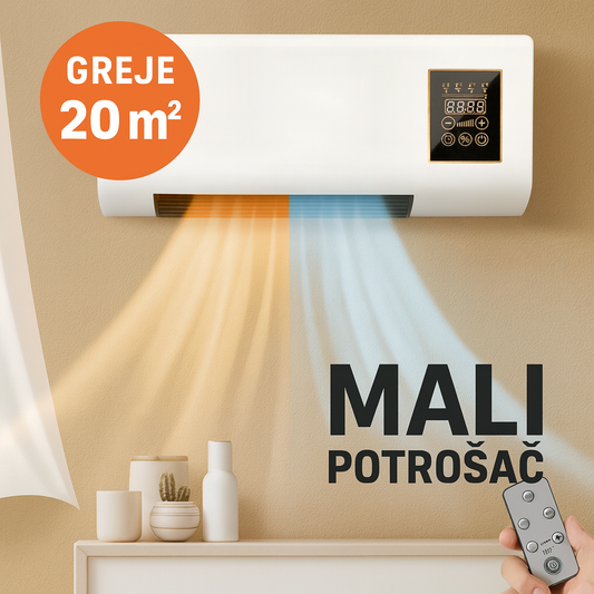 2u1 KLIMA GREJALICA (zidna i prenosiva)